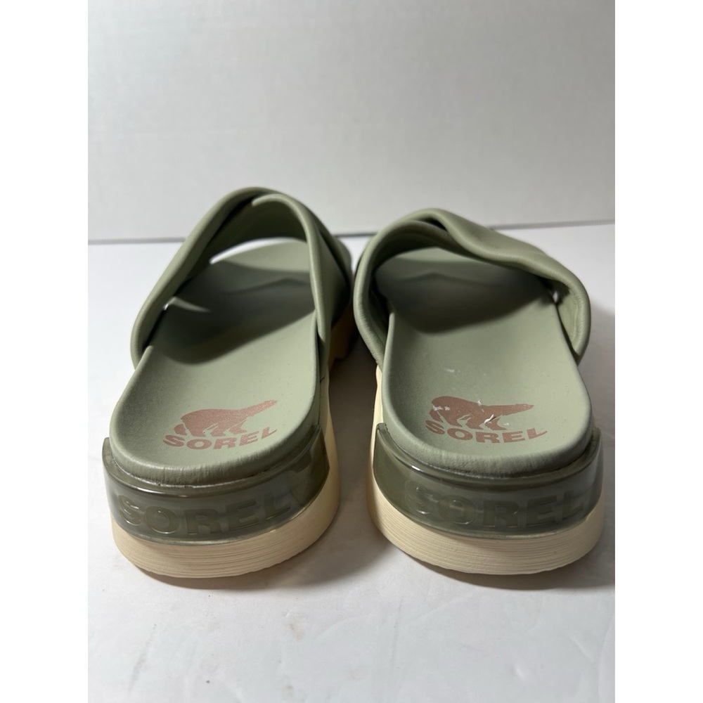 Sorel Women's Green Slide Sandals - Picture 3 of 7